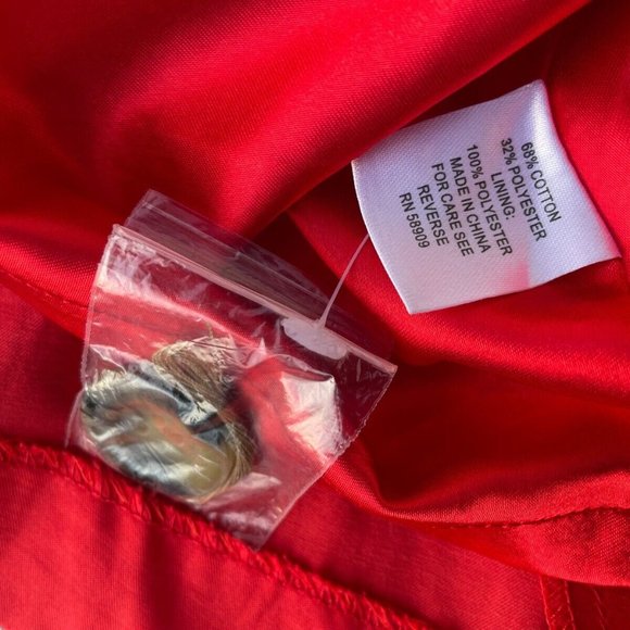 Samantha Brown Women Trench Coat Aurora Red All Winter Jacket Size M - Picture 9 of 10